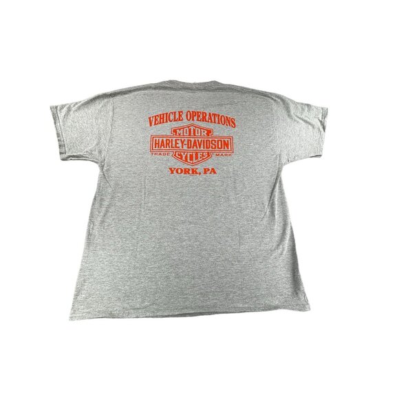 Harley Davidson 100 Years Factory Tours T-Shirt XL Gray 2019 - Picture 6 of 9